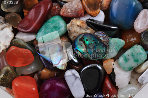 Image of natural color gems texture