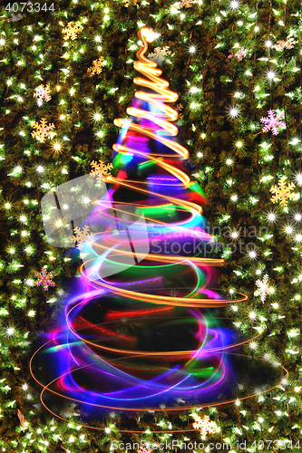 Image of abstract christmas tree