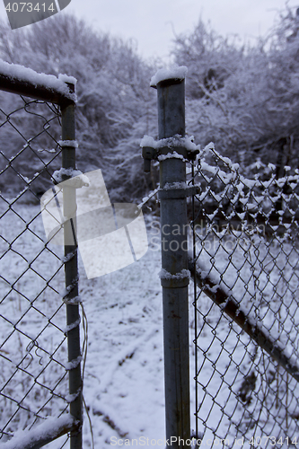 Image of Open gate, Winter