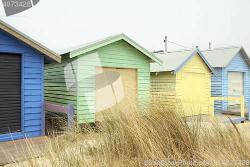 Image of Beach Huts in Melbourne, Australia