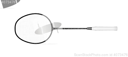 Image of Badminton racket isolated