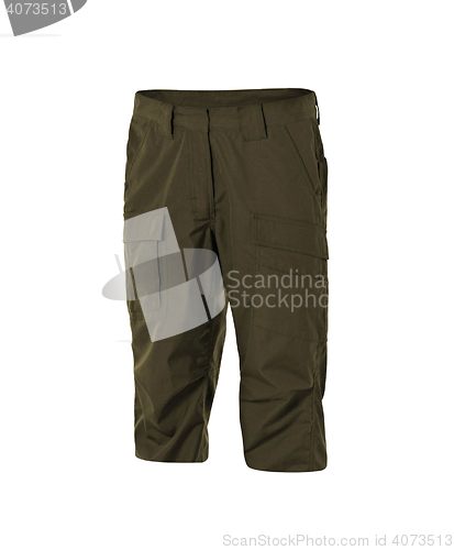 Image of brown shorts isolated