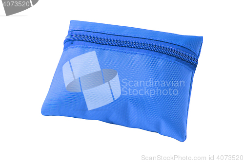 Image of Blue pencil-case isolated