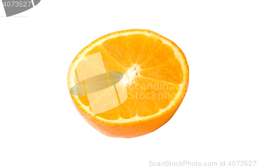 Image of Half of a orange fruit