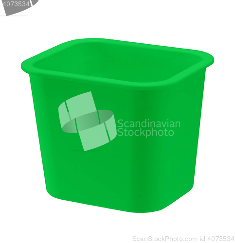 Image of plastic garbage container
