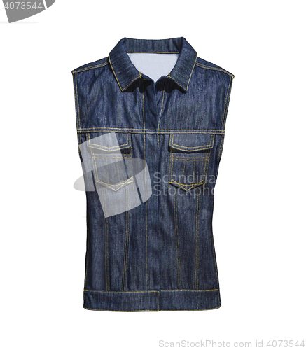 Image of blue vest isolated