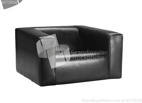 Image of modern leather chair isolated