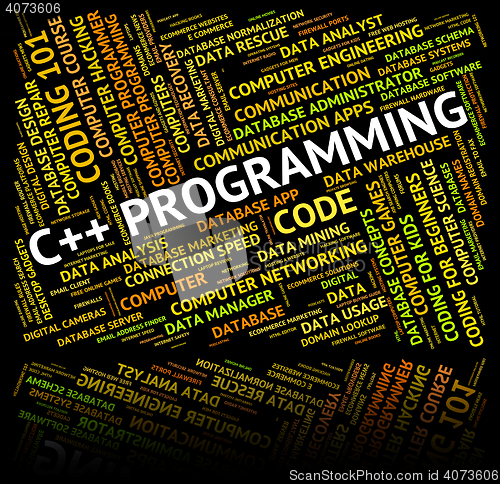 Image of C++ Programming Represents Software Development And Application