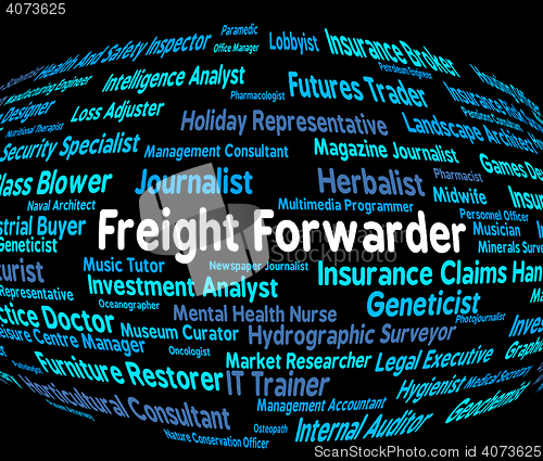 Image of Freight Forwarder Indicates Recruitment Products And Produce