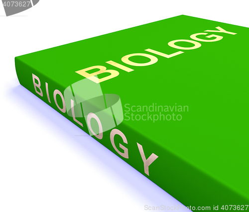 Image of Biology Book Shows Education And Learning