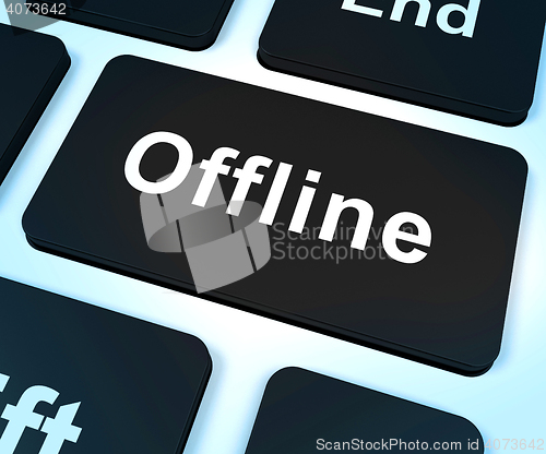 Image of Offline Key Shows Internet Communication Status Disconnected