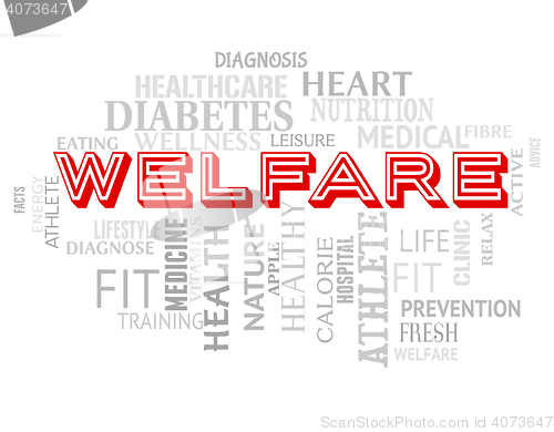 Image of Welfare Words Means Well Being And Health