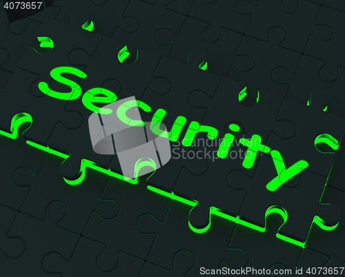 Image of Security Puzzle Shows Restricted Areas