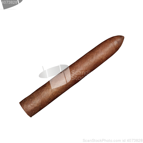 Image of cigar isolated on white
