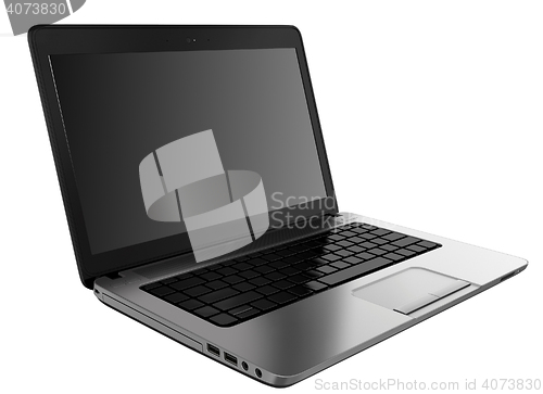 Image of Laptop isolatd on white