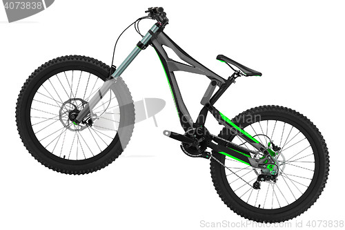 Image of mountain bike isolated