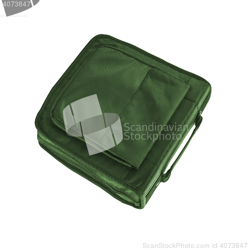 Image of pencil-case on white background