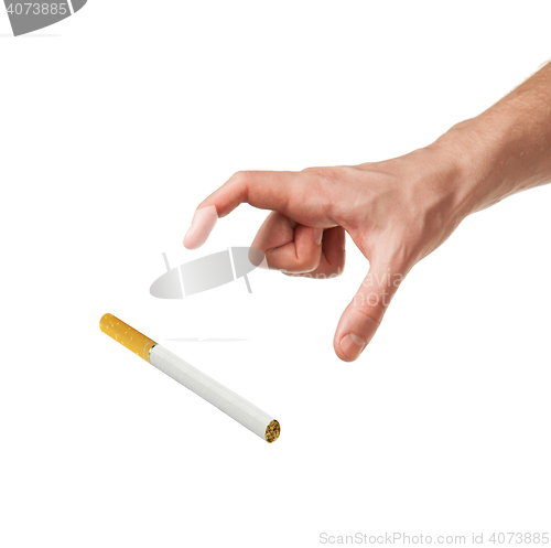 Image of Hand and cigarette