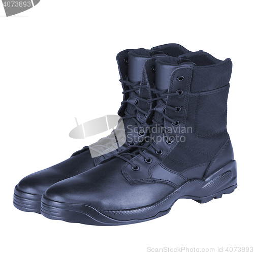 Image of Leather Army Boots