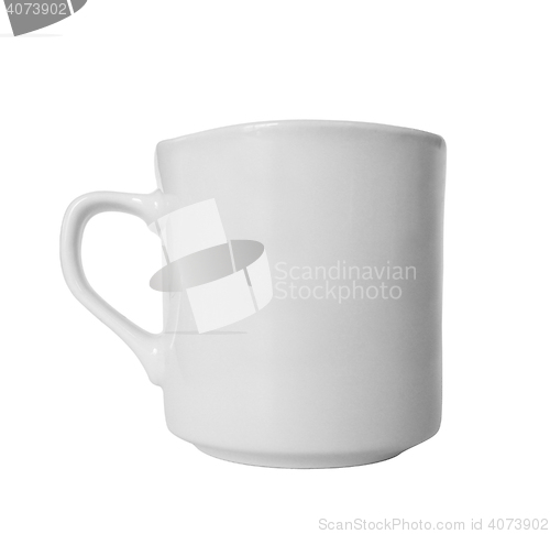 Image of White cup isolated