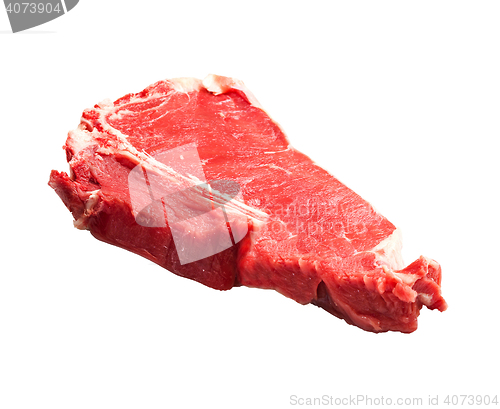 Image of beef steak in white background