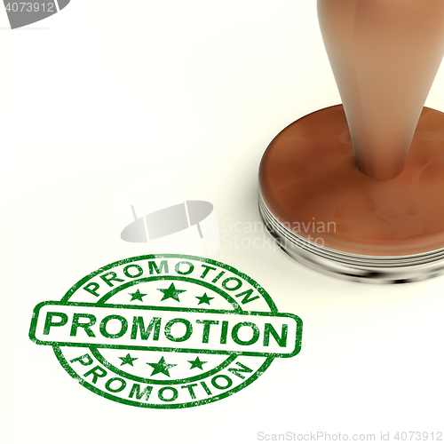 Image of Promotion Stamp Shows Sale And Reduction