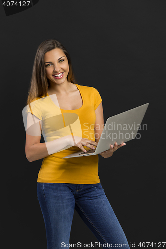 Image of Woman with a laptop