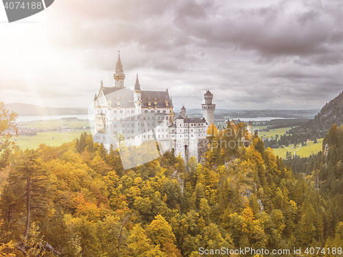 Image of castle Neuschwanstein in Bavaria Germany