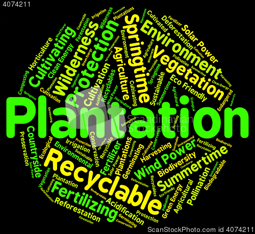 Image of Plantation Word Means Farms Ranches And Farming