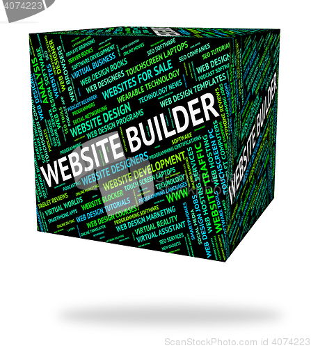 Image of Website Builder Means Websites Construction And Constructor