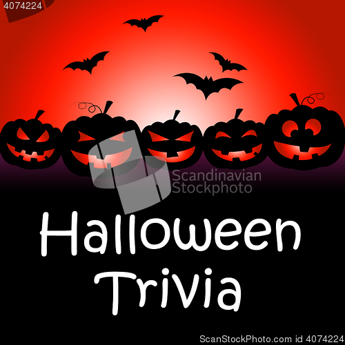 Image of Halloween Trivia Represents Trick Or Treat And Answer