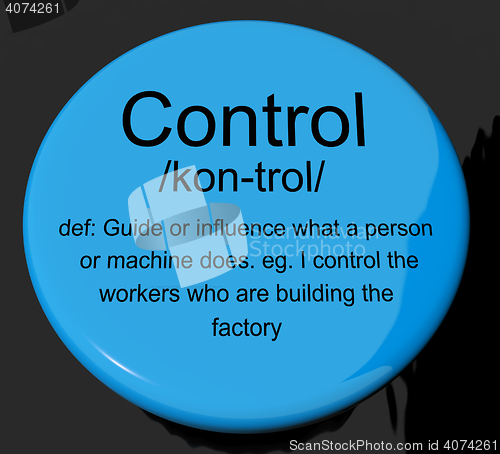 Image of Control Definition Button Showing Remote Operation Or Controller
