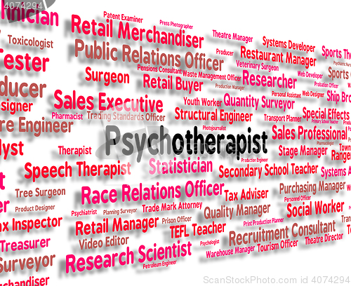 Image of Psychotherapist Job Indicates Disturbed Mind And Delusions