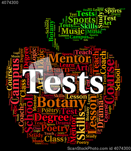 Image of Tests Word Shows Assessment Tested And Testing