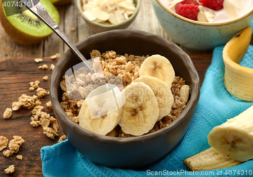 Image of bowl of granola with fruits