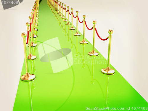 Image of 3d illustration of path to the success. 3D illustration. Vintage