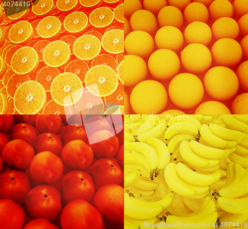 Image of Citrus set beautiful backgrounds. 3D illustration. Vintage style