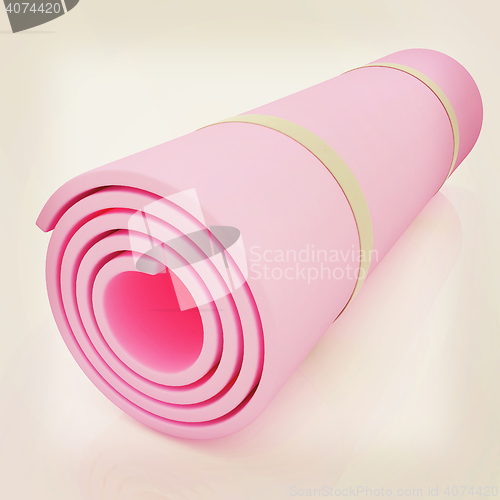 Image of karemat. 3D illustration. 3D illustration. Vintage style.