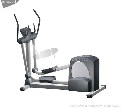 Image of ski simulator isolated