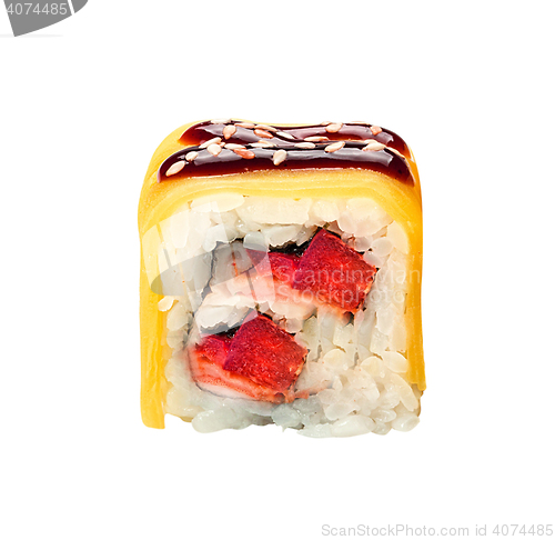 Image of sushi roll isolated