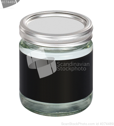 Image of Empty glass jar isolated