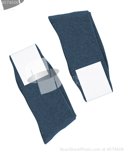 Image of Pair of socks. Isolated on a white