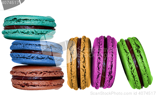 Image of Colourful tasty macaroons