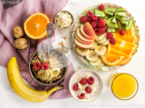 Image of healthy breakfast ingredients