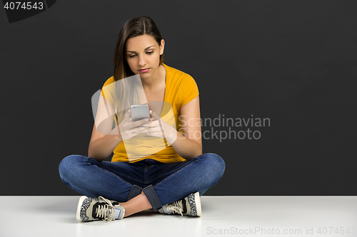 Image of Girl with a smartphone