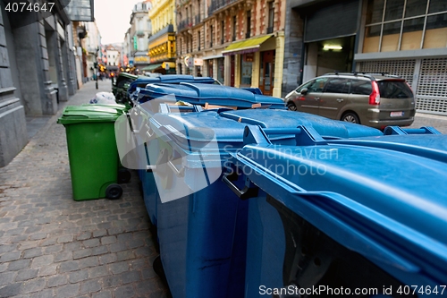 Image of Trash can outdoors