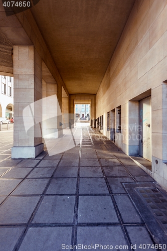 Image of Stone hallway angle shot