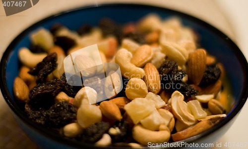 Image of mixed nuts and dried fruits
