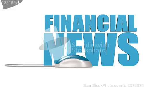 Image of Financial news word isolated 