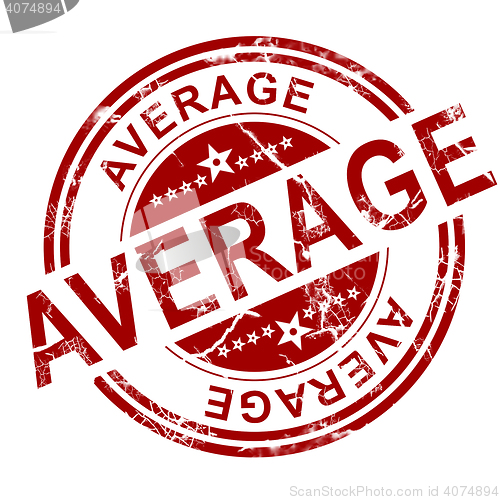 Image of Red average stamp 